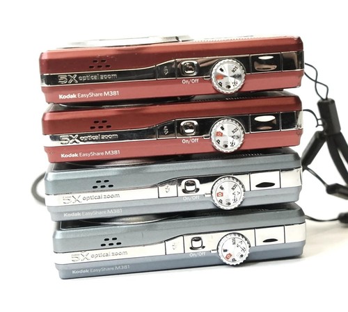 Lot of 4 Kodak EasyShare M381 12.4MP Digital Camera - Free Shipping - Picture 3 of 4