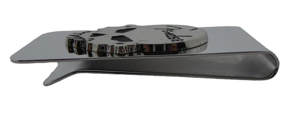 Fender Clip de Dinero Calavera Esqueleto Plateado Cromo Licencia Oficial Artículo Limitado Foto 2 de 2