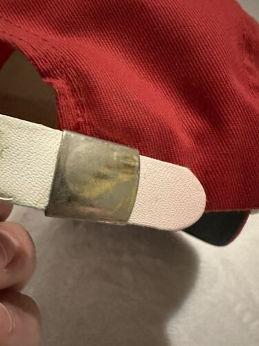 Vintage Raro Cappello Ozzie Smith Rosso Il Mago Cinturino Posteriore STL Corda USA - Foto 6 di 6