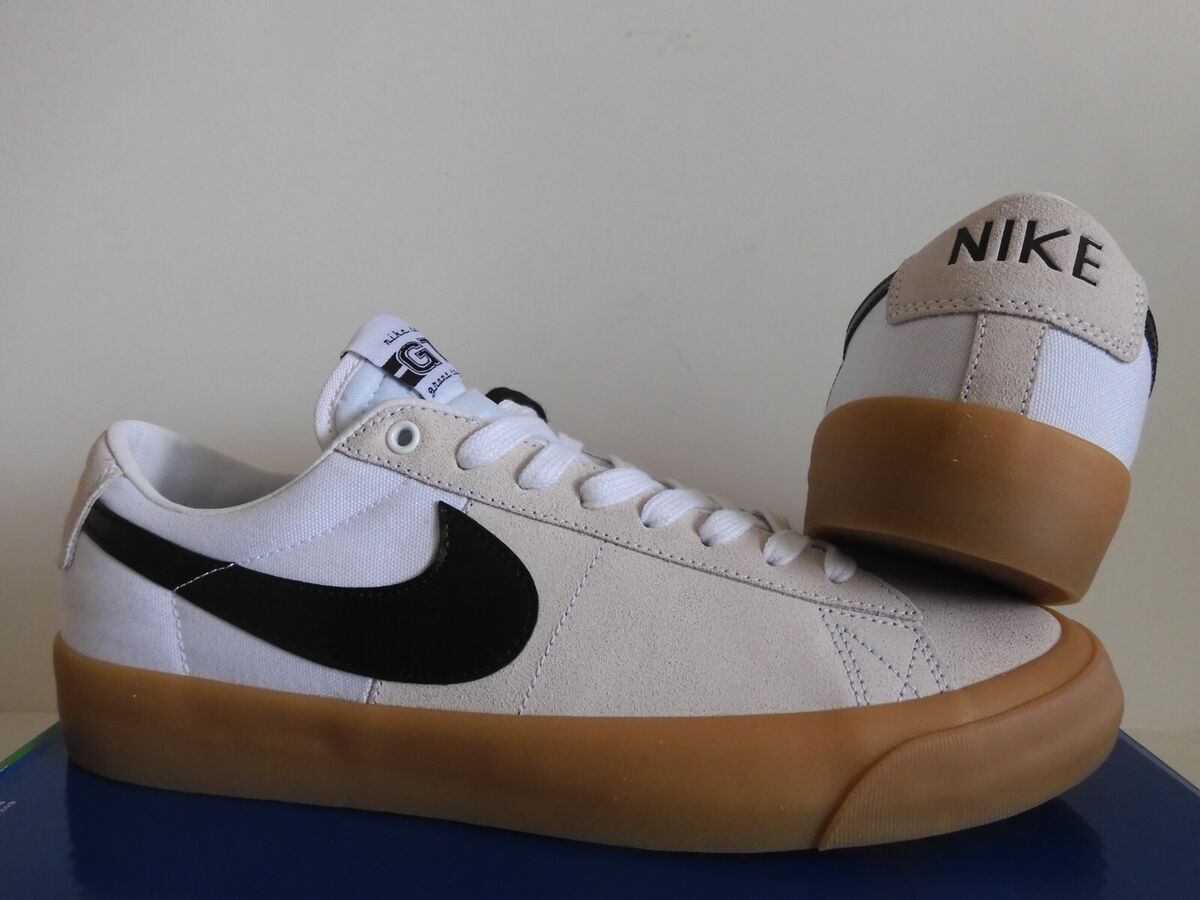 NIKE SB ZOOM BLAZER LOW PRO GT WHITE-BLACK-WHITE-WHITE SZ 11 NIKE SB ZOOM BLAZER LOW PRO GT WHITE-BLACK-WHITE-WHITE SZ 11