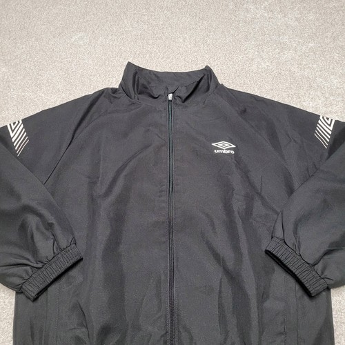 Umbro Jacket Boys Large Black Full Zip Long Sleeve - Picture 2 of 12