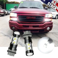 For GMC Sierra 1500 2500 HD White 3157 LED Daytime Running Light DRL Bulbs 2x