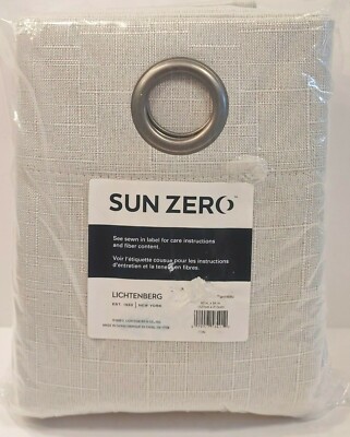 Sun Zero Channing Textured Draft Shield Fleece Insulated Blackout Panel 84 x 50