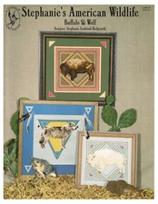 Buffalo & Bear Cross sticth leaflet by Stephanie Hedgepath