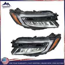 Headlights For Honda 19-22 Pilot 19-21 Passport Headlamp Left+Right Clear Lens