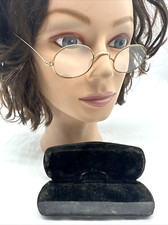 Antique J.O.C. Stiffened Spectacles Gold Eyeglasses
