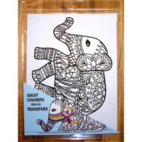 Zendoodle Iron On Transfers Adult Coloring Iron On Transfer Elephant on sale Zendoodle Iron On Transfers Adult Coloring Iron On Transfer Elephant on sale