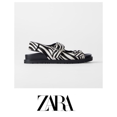 zara zebra sandals