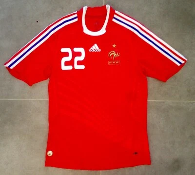 Maillot Rouge Adidas France 2006 #22 Ribery Taille S-M Coupe du Monde Zidane - Photo 1/2