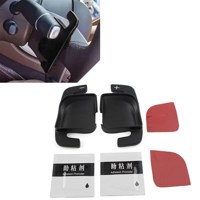 2PCS Steering Wheel Paddle Shifter Extension For Mercedes-Benz C/E/S-Class Black