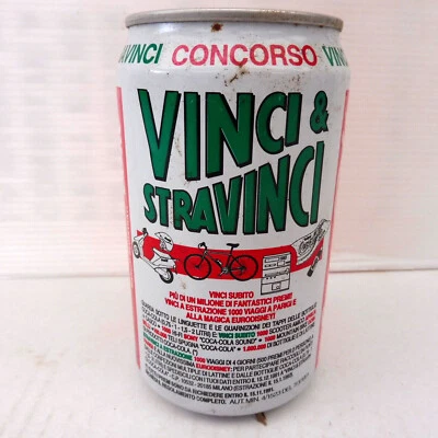 COCA COLA® CANETTE VIDE 1992 COKE VINCI & STRAVINCI CONCORSO ITALIE - Photo 1/4