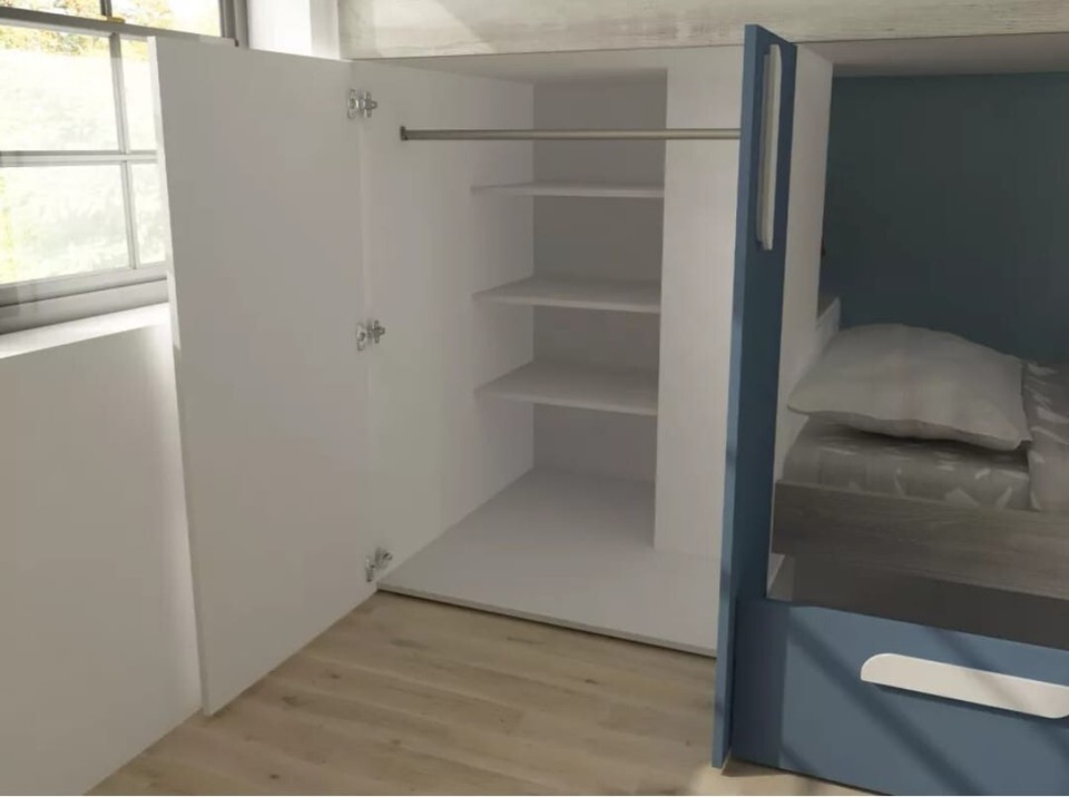 Bunk beds with storage used eBay