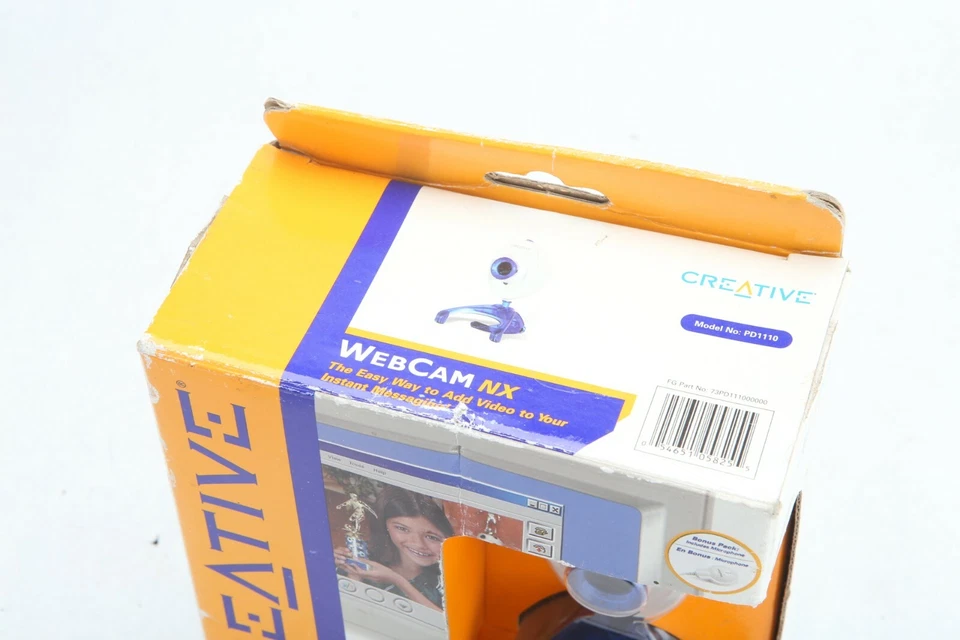 Cámara web Creative Labs de colección NX modelo PD1110 mensajería instantánea B23 Foto 2 de 4