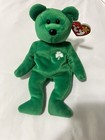 “ERIN” TY BEANIE BABY IRELAND BEAR, NO ERROR, STAMP, PE PELLETS - MINT COND. — photo 1