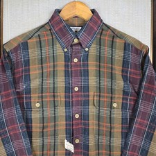 BROOKS BROTHERS VTG NEW Madras Cotton Plaid Sport Shirt Sz Small Mens Pockets