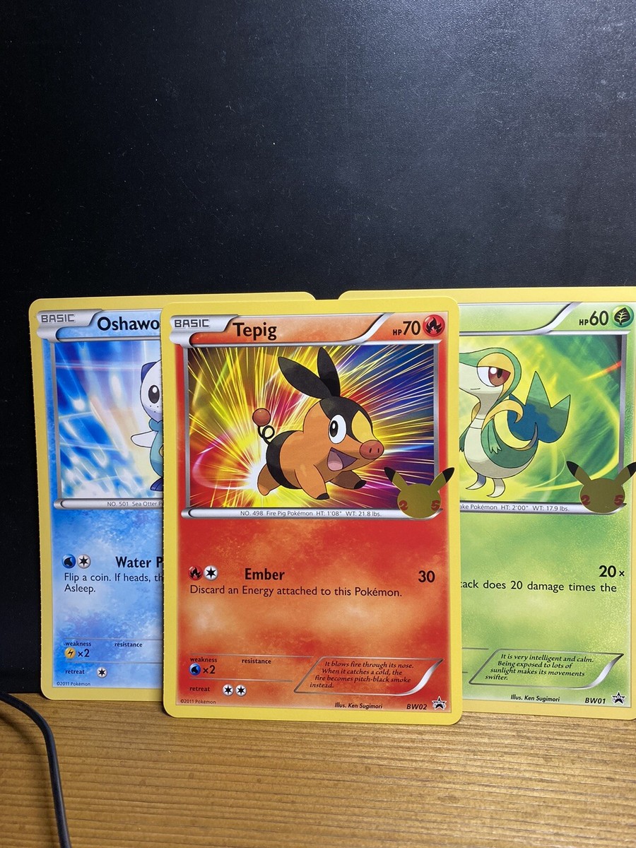 Pokemon First Partner Pack Unova Region Jumbo Card Lot- Snivy