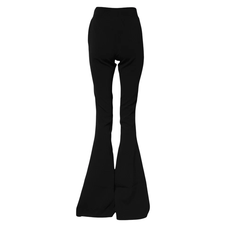 Pantalón DSQUARED2 Negro Poliéster Cintura Alta Acampanado IT38/US4/XS 580usd Foto 2 de 4
