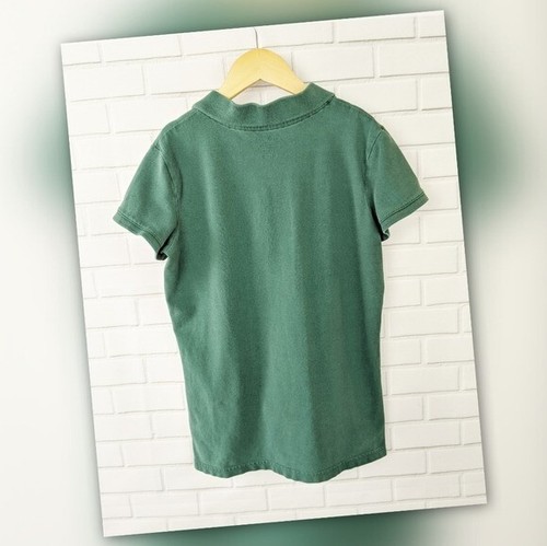 Cat & Jack Shirt Girls L 10-12 Green Polo School Uniform Kids classic Preppy - Picture 3 of 4