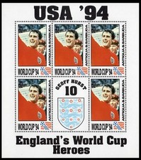 Antigua & Barbuda 1994 MNH SS, England s World Cup Heroes Geoff Hurst, Sports [G
