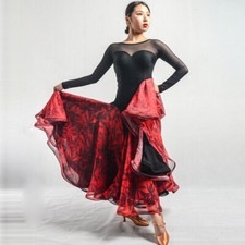 Latin Waltz Tango Ballroom Performance Dance Dress Standard Fox Trot Dancewear