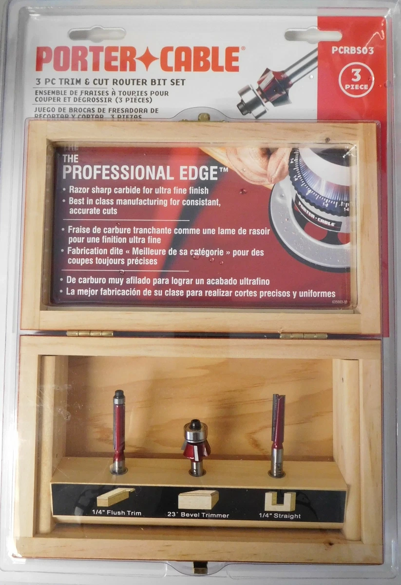 Porter cable router bit set outlet