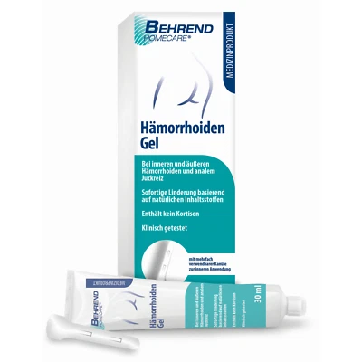 BEHREND HOMECARE Behrend Hämorrhoiden Gel - bei inneren & äußeren Hämorrhoiden