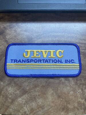 Jevic Motor Freight Trucking Trucker Iron On Patch 4  Hat 80s Rare Truck