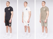 Henleys Mens Fashion Designer Tracksuit Shirt x Shorts