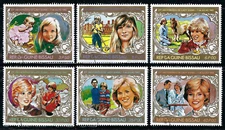 Guinea-Bissau 1982 6v. CTO NH • 21st Birthday • Princess Diana • Royalty