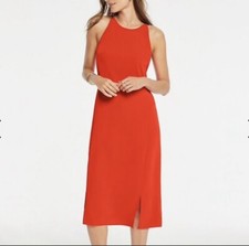 NWT Women's Ann Taylor Tall Halter Shift Dress - Fiery Red - Size 0 Tall