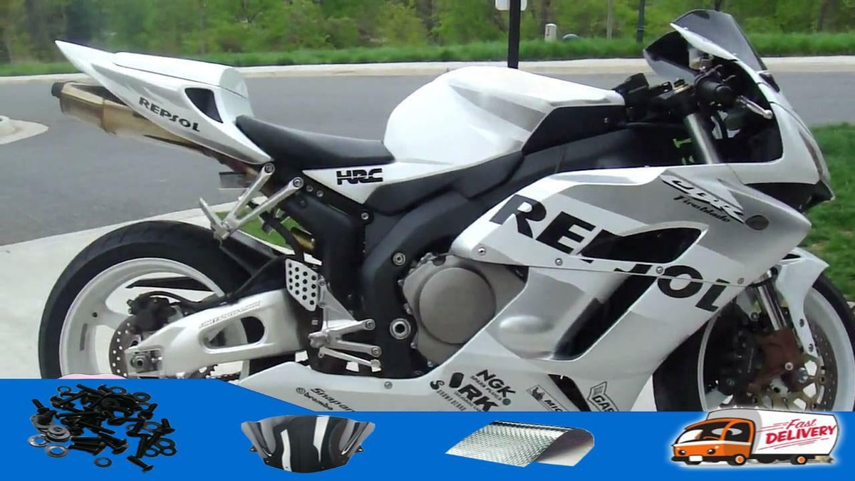 cbr1000rr sc57 REPSOLフル外装セット　ホワイト Fit for Honda White Silver Repsol 2004 2005 CBR1000RR Injection