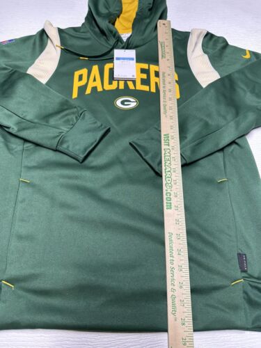 Nike Green Bay Packers Hoodie Mens M Therma Fit NFL Football Sweatshirt Pullover - Picture 4 of 8