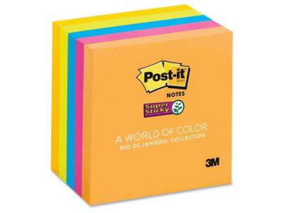 Posty Notes Ebay 3M Post-it Super 3x3 Jewel Pop Sticky Notes | eBay