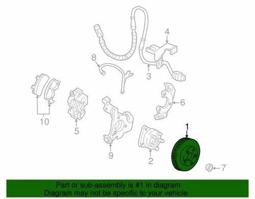 Genuine GM 2004-2008 Cadillac Bonneville CTS STS Front Brake Disc Rotor 19303811 Foto 2 de 2
