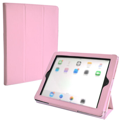 Schutzhülle Smart Case Kunstleder Tasche rosa pink Cover für Apple iPad 2 3 4