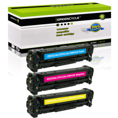 3× CF210A CMY Toner Fit for HP 131A LaserJet Pro 200 Color M251nw M276nw Printer