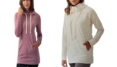 Hooded Sweat Lady Hoodie Kapuzenpullover Long Sweatshirt Soft Touch