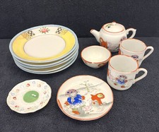 Antique Child's Play 6-PieceTea Set  Plates Dishes Japan  Occupied Japan
