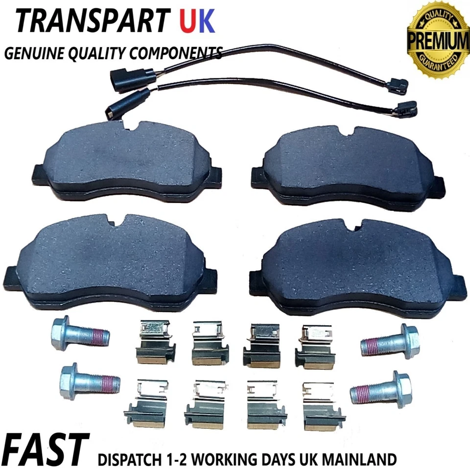 For Ford Transit Custom Front Brake Discs and Pads Set Wear Leads 2.2 FWD 288mm - Image 2 of 2