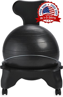 Silla De Pelota De Equilibrio,Asiento De Pelota De Yoga Con Base Y Bomba De Aire