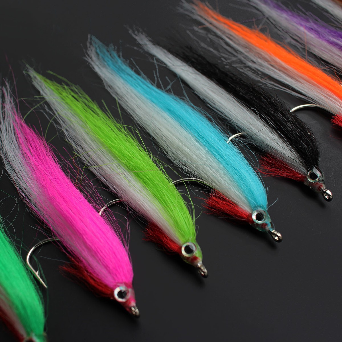 Salmon Fry Minnow Fly Patterns Trout 20 Pcs 1/0 UV Colors Polar