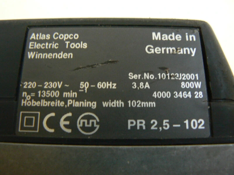 Drive Belt for PR2 PR3-82 PR2.5-102 Atlas Copco Electric Planer 4931300967 B35C