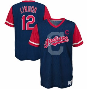 Francisco Lindor Cleveland Indians Gen2 Jersey T-Shirt YOUTH SIZE CLEARANCE | eBay