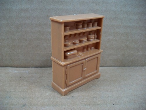 Muebles vintage para casa de muñecas Marx ~ electrodomésticos de cocina y cabaña ~ 4 piezas - Imagen 16 de 18