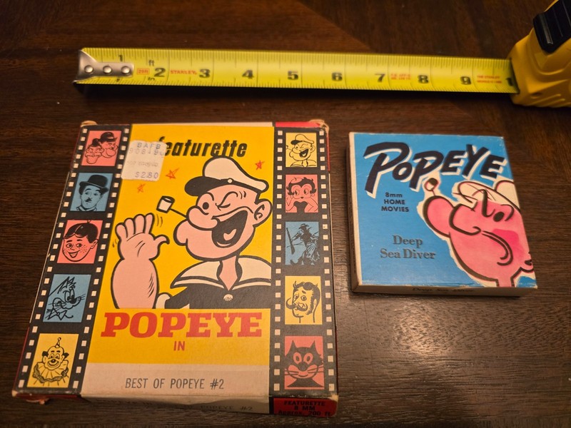 Vintage 1960s Popeye 8mm Home Movie