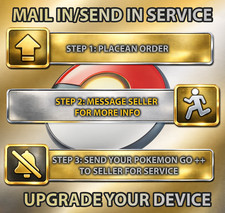 Send-In MOD Service Pokemon Go Plus Auto Catch Upgrade Auto-Throw Great/Ultra
