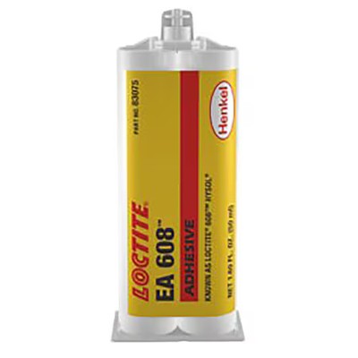 Loctite 398455 Glue, 608 Series, Clear, 2 Oz, Bottle, 1:01 Mix Ratio, 15 Min