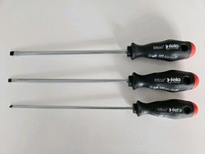 Felo Serie 500 Long 200mm Screwdrivers Set Of 3 Slotted 