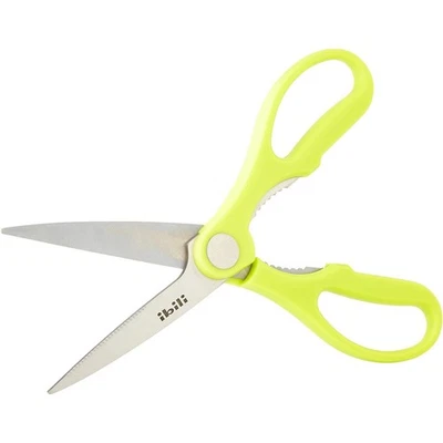 [704904] IBILI Ciseaux de Cuisine Classico, Acier Inoxydable, Argent/Vert, 21... - Photo 1/4