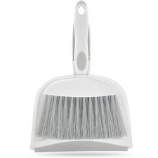 Dust pan, Mini Dustpan and Brush Set, Small Broom 1pcs, Gray 